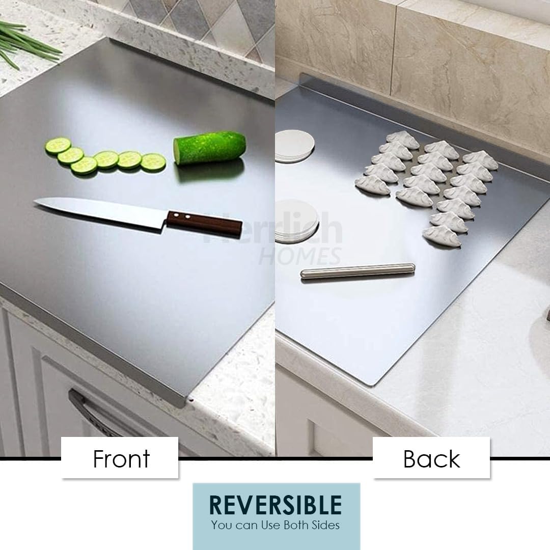 Say Goodbye to Bacteria: Invest in Myallneed High-Grade Premium Stainless Steel Chopping Board — The Last Board You’ll Ever Need | 100% Hygienic & Lifetime Durable | Invest in Your Family’s Health: