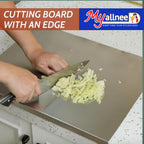 Say Goodbye to Bacteria: Invest in Myallneed High-Grade Premium Stainless Steel Chopping Board — The Last Board You’ll Ever Need | 100% Hygienic & Lifetime Durable | Invest in Your Family’s Health: